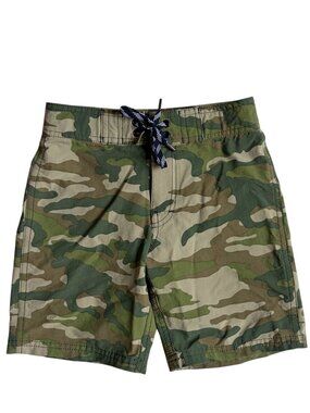 Crewcuts by J.Crew Swim Trunks (Green Camo) - Size 6